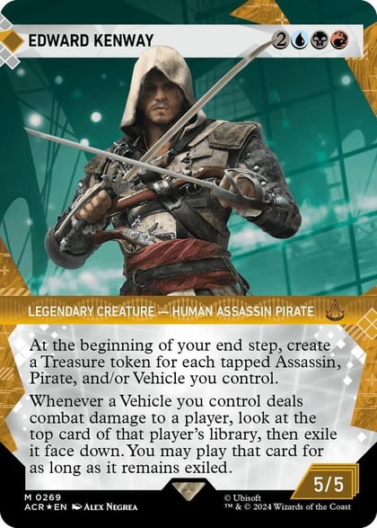 Edward Kenway (Showcase) (Textured Foil), Universes Beyond: Assassin's Creed 269