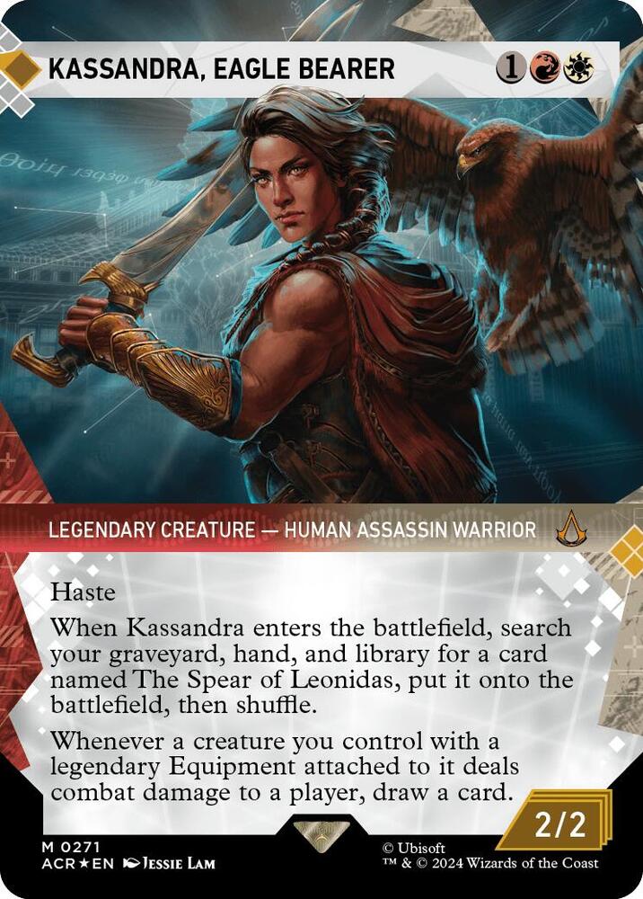 Kassandra, Eagle Bearer (Showcase) (Textured Foil), Universes Beyond: Assassin's Creed 271