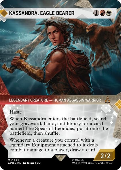 Kassandra, Eagle Bearer (Showcase) (Textured Foil), Universes Beyond: Assassin's Creed 271