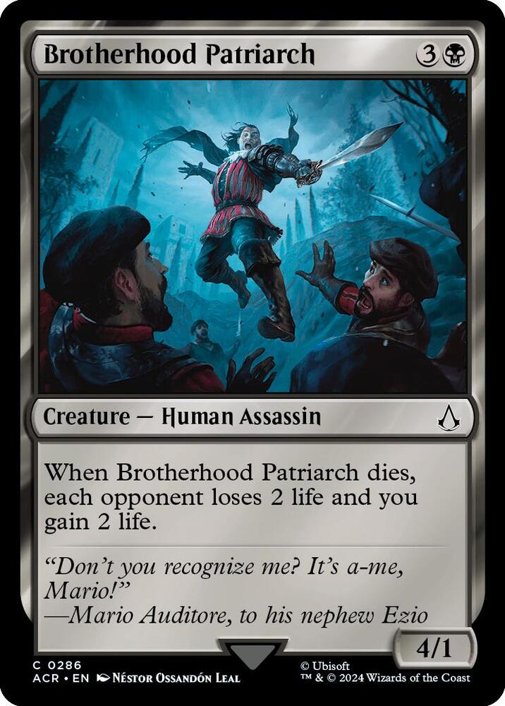 Brotherhood Patriarch, Universes Beyond: Assassin's Creed 286
