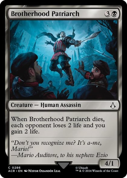 Brotherhood Patriarch, Universes Beyond: Assassin's Creed 286