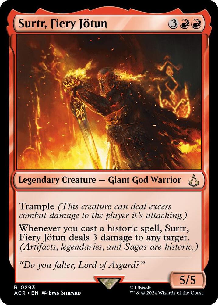 Surtr, Fiery Jötun, Universes Beyond: Assassin's Creed 293