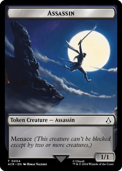 Assassin // Emblem - The Capitoline Triad Double-Sided Token, Universes Beyond: Assassin's Creed 4 // 7