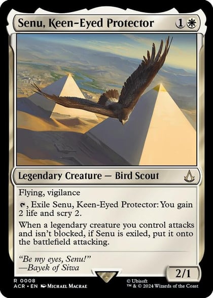 Senu, Keen-Eyed Protector, Universes Beyond: Assassin's Creed 8