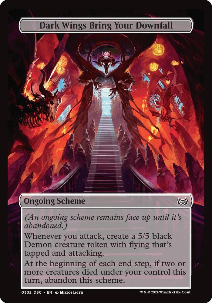 Dark Wings Bring Your Downfall (Full Art), Archenemy: Duskmourn 332