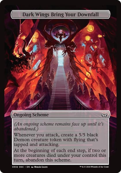 Dark Wings Bring Your Downfall (Full Art), Archenemy: Duskmourn 332