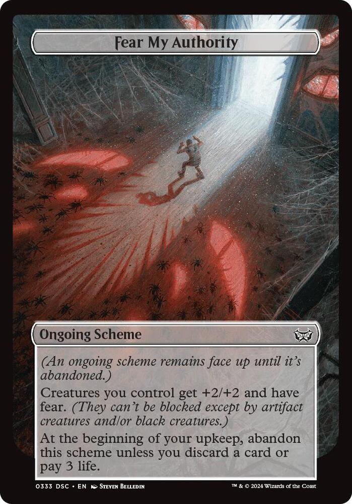 Fear My Authority (Full Art), Archenemy: Duskmourn 333