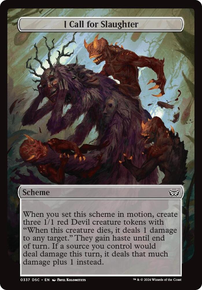 I Call for Slaughter (Full Art), Archenemy: Duskmourn 337