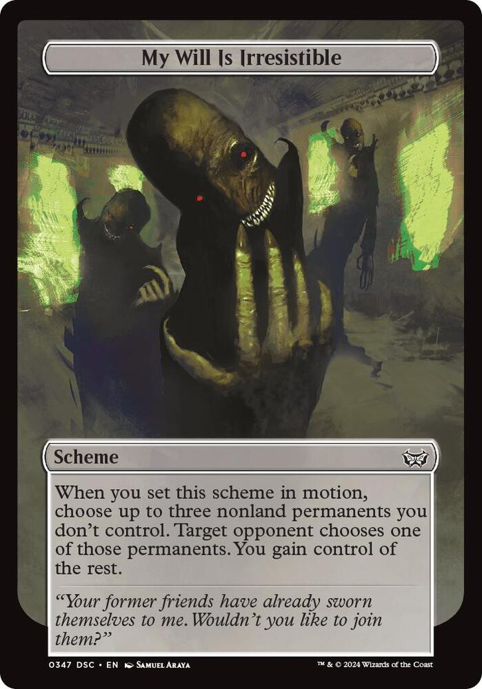 My Will Is Irresistible (Full Art), Archenemy: Duskmourn 347