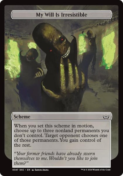 My Will Is Irresistible (Full Art), Archenemy: Duskmourn 347