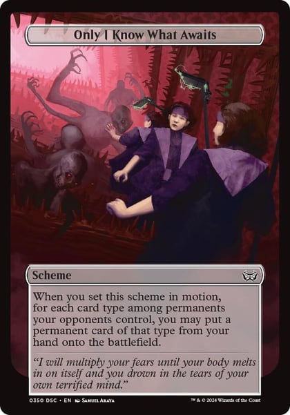 Only I Know What Awaits (Full Art), Archenemy: Duskmourn 350
