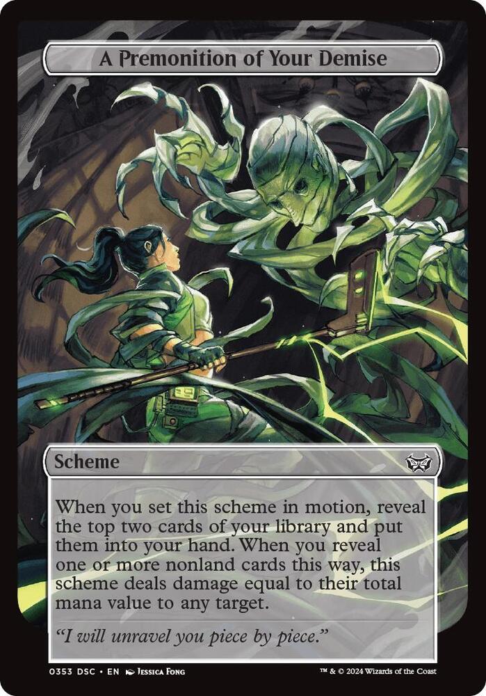 A Premonition of Your Demise (Full Art), Archenemy: Duskmourn 353