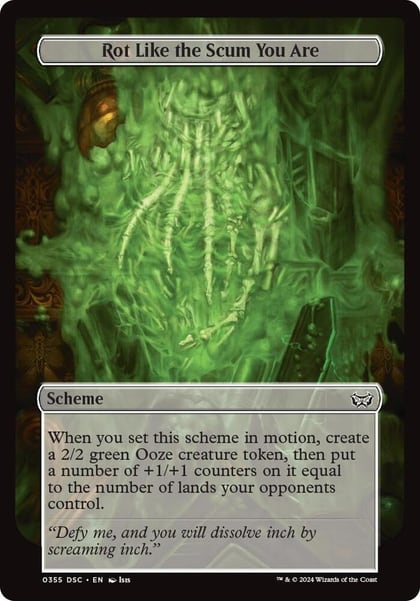 Rot Like the Scum You Are (Full Art), Archenemy: Duskmourn 355