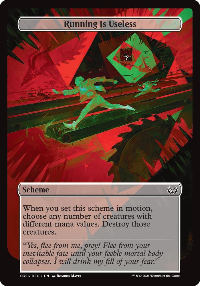 Running Is Useless (Full Art), Archenemy: Duskmourn 356