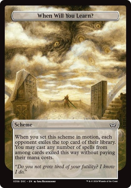 When Will You Learn? (Full Art), Archenemy: Duskmourn 358