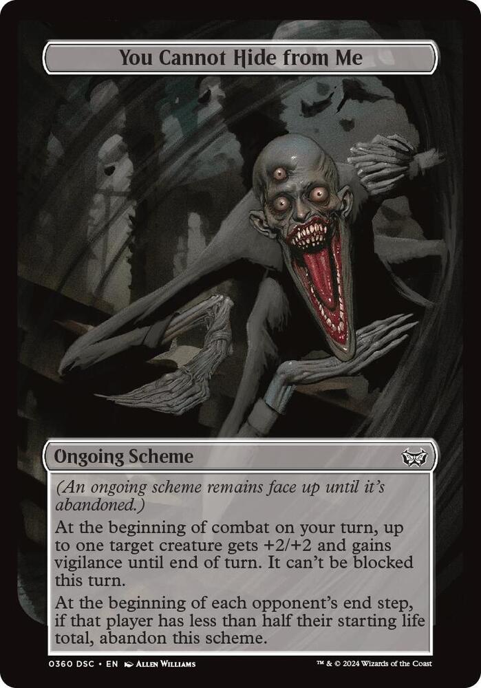 You Cannot Hide from Me (Full Art), Archenemy: Duskmourn 360