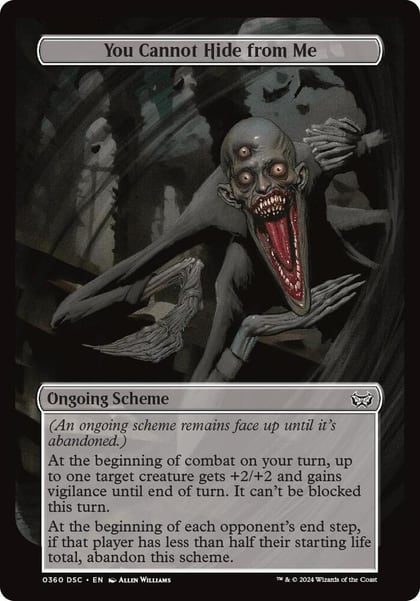 You Cannot Hide from Me (Full Art), Archenemy: Duskmourn 360