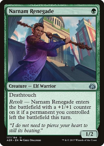 Narnam Renegade, Aether Revolt 117