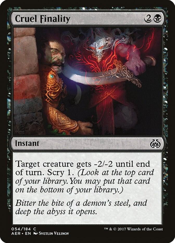 Cruel Finality, Aether Revolt 54