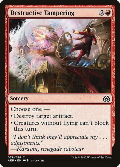 Destructive Tampering, Aether Revolt 78