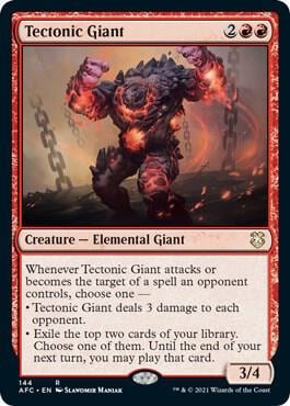 Tectonic Giant, Commander: Adventures in the Forgotten Realms 144