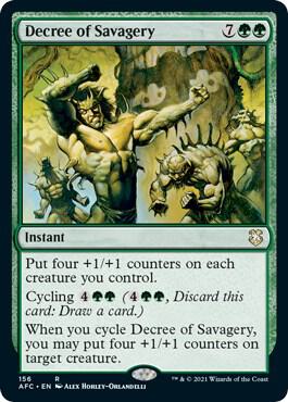 Decree of Savagery, Commander: Adventures in the Forgotten Realms 156