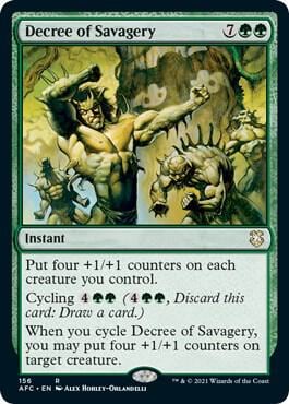 Decree of Savagery, Commander: Adventures in the Forgotten Realms 156