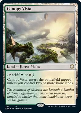 Canopy Vista, Commander: Adventures in the Forgotten Realms 227