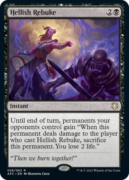 Hellish Rebuke, Commander: Adventures in the Forgotten Realms 26