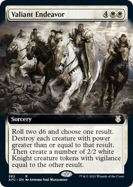 Valiant Endeavor (Extended Art), Commander: Adventures in the Forgotten Realms 282