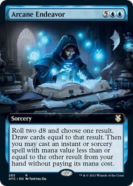 Arcane Endeavor (Extended Art), Commander: Adventures in the Forgotten Realms 283