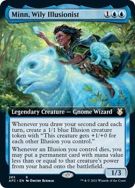 Minn, Wily Illusionist (Extended Art), Commander: Adventures in the Forgotten Realms 285