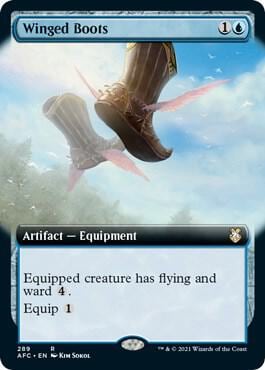 Winged Boots (Extended Art), Commander: Adventures in the Forgotten Realms 289