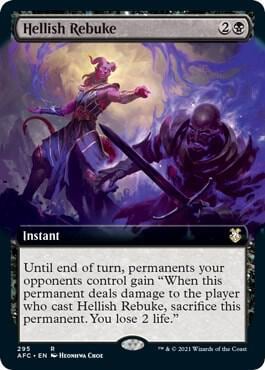 Hellish Rebuke (Extended Art), Commander: Adventures in the Forgotten Realms 295
