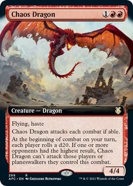Chaos Dragon (Extended Art), Commander: Adventures in the Forgotten Realms 299