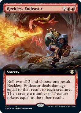 Reckless Endeavor (Extended Art), Commander: Adventures in the Forgotten Realms 302
