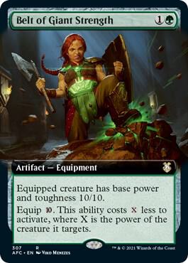 Belt of Giant Strength (Extended Art), Commander: Adventures in the Forgotten Realms 307