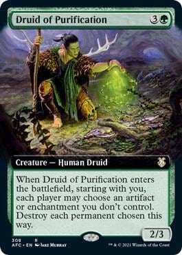 Druid of Purification (Extended Art), Commander: Adventures in the Forgotten Realms 308