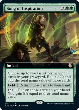 Song of Inspiration (Extended Art), Commander: Adventures in the Forgotten Realms 311