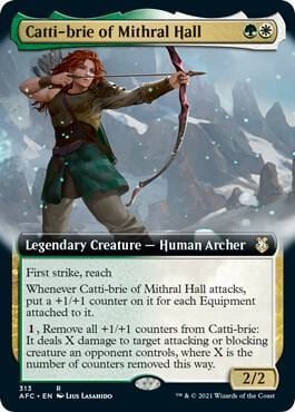 Catti-brie of Mithral Hall (Extended Art), Commander: Adventures in the Forgotten Realms 313