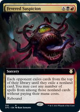 Fevered Suspicion (Extended Art), Commander: Adventures in the Forgotten Realms 316