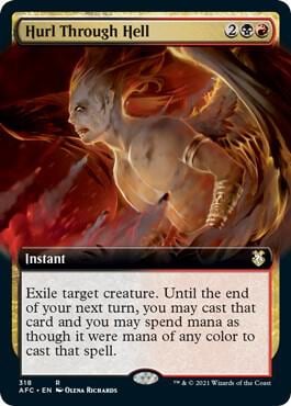 Hurl Through Hell (Extended Art), Commander: Adventures in the Forgotten Realms 318