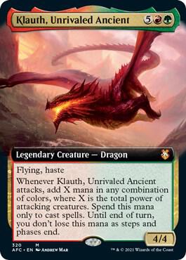 Klauth, Unrivaled Ancient (Extended Art), Commander: Adventures in the Forgotten Realms 320