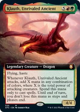 Klauth, Unrivaled Ancient (Extended Art), Commander: Adventures in the Forgotten Realms 320