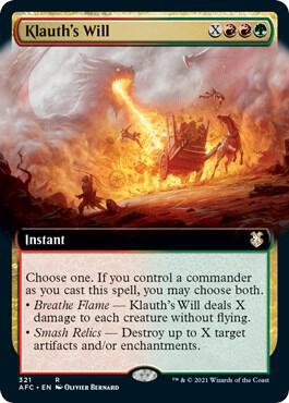 Klauth's Will (Extended Art), Commander: Adventures in the Forgotten Realms 321