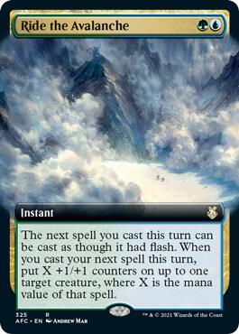 Ride the Avalanche (Extended Art), Commander: Adventures in the Forgotten Realms 325