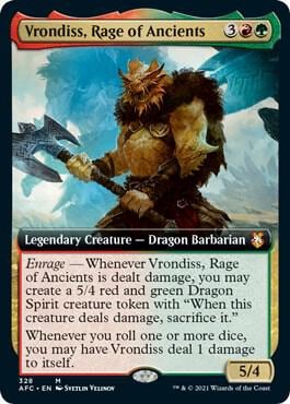 Vrondiss, Rage of Ancients (Extended Art), Commander: Adventures in the Forgotten Realms 328
