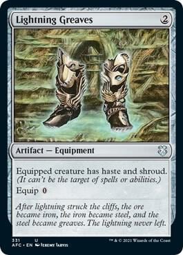 Lightning Greaves, Commander: Adventures in the Forgotten Realms 331