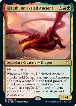 Klauth, Unrivaled Ancient, Commander: Adventures in the Forgotten Realms 50