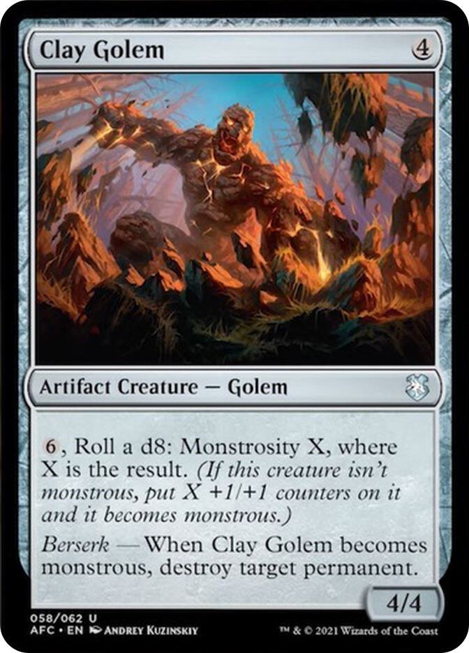 Clay Golem, Commander: Adventures in the Forgotten Realms 58